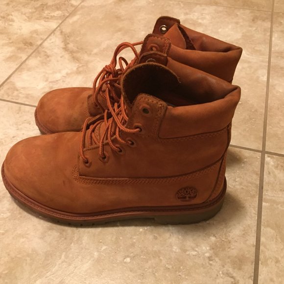 DTLR VILLA X Timberland 6″ Premium Orange Boots - Picture 6 of 11